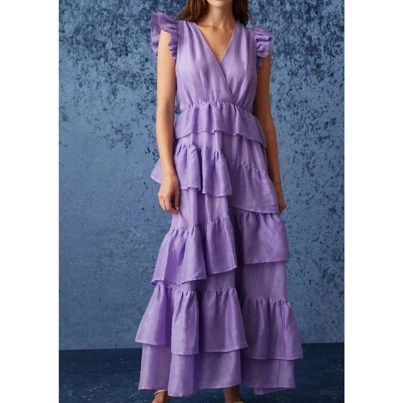 NEW MARIE OLIVER marisol dress in aster purple